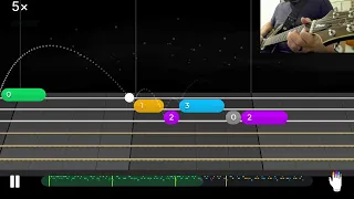 Yousician 2024 Hurt Guitar level 4 melody progress