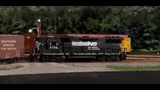 Norfolk Southern GP38-2 High Hood Switches Asheville Yard