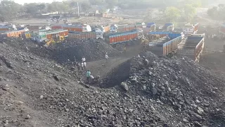 Coal mining jharkhand and loading for truck