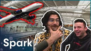 Hasanabi & AustinShow React to Behind The Scenes Of Britain's Busiest Airport by Spark