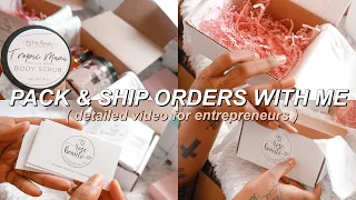 ENTREPRENEUR LIFE| WATCH ME PACK & SHIP ORDERS | PACKAGE & SHIP ORDERS WITH ME | BUSINESS LAUNCH DAY