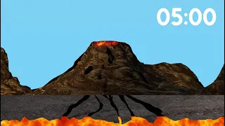 5 Minute Timer - Volcano Timer