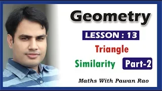 Similarity of Triangles in Hindi & English - Problems & Solutions || LESSON - 13( Part - 2 )