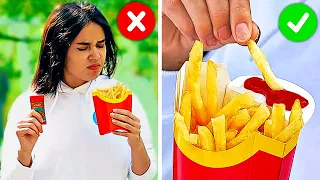 SMART FAST FOOD HACKS || Ways To Eat Your Favorite Food