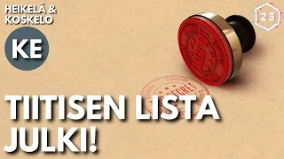 Tiitisen lista julki! | Heikelä & Koskelo 23 minuuttia | 695