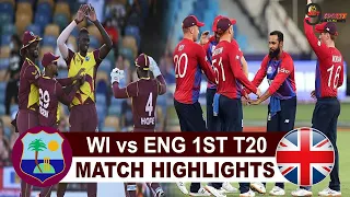 WI vs ENG 1ST T20 HIGHLIGHTS 2022 | WEST INDIES vs ENGLAND 1ST T20 HIGHLIGHTS 2022