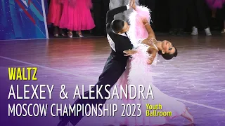 Waltz = Alexey Kozikhin & Aleksandra Pletneva = Moscow Championship 2023 = Youth Ballroom