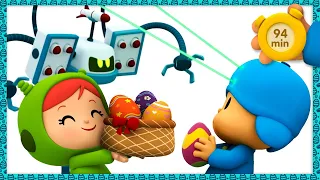 🍫POCOYO & NINA - The Discussion About Easter Eggs 94min ANIMATED CARTOON for Children |FULL episodes