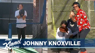 Can Johnny Knoxville’s 12-Year-Old Son Strike Him Out?