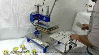 Manual Blister packing machine|  Scrubber Blister Packing Machine