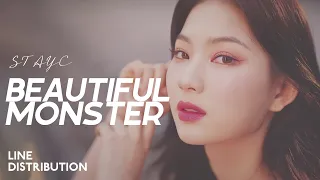 STAYC — BEAUTIFUL MONSTER | Line Distribution