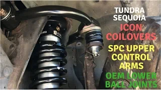 Ep. 8. Icon Coilovers, SPC UCAs, OEM Lower Ball Joints Install Tundra/Sequoia