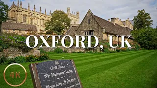 The Classical city of Oxford, UK, Binaural Experience in【4K】ASMR