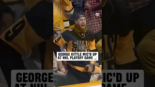 George Kittle on the glass for a Preds playoff game is pure entertainment