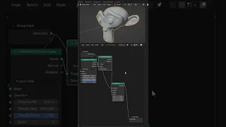 Лайфхак! Геоноды Блендер 3.5 Geometry Nodes feature in Blender 3.5 #shorts