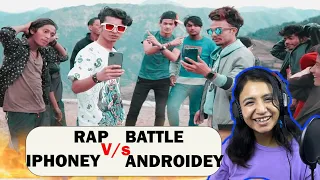 Reacting to Iphoney V/s Androidey Rap Battle || Ganesh GD