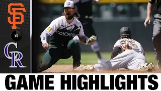 Giants vs. Rockies Highlights (8/21/22) | MLB Highlights