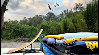 8 YEAR OLD vs BACKYARD MEGA RAMP!