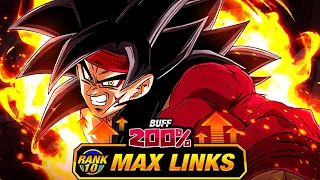 NOT IMPRESSED! LEVEL 10 LINKS 100% RAINBOW STAR SSJ4 BARDOCK! (DBZ: Dokkan Battle)