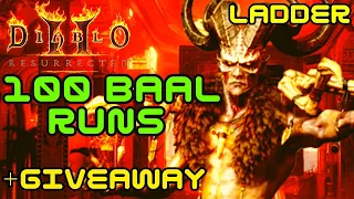 Diablo 2 Resurrected - 100 Ladder Baal Runs Loot Highlights