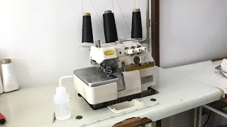 how to thread an overlock industrial machine step by step full video