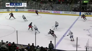 Michael Bunting scores after beautiful play by Mitch Marner. 22/02/2022