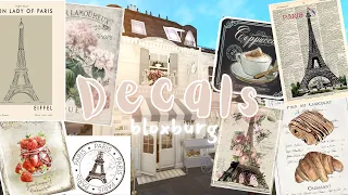 ˗ˏˋ bloxburg parisian cafe decals ´ˎ˗ 🇫🇷 ˚୨୧⋆｡˚ ⋆ | roblox bloxburg