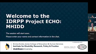 IDRPP MHIDD-ECHO July 2023 Behavior as Communication in the Context of Mental Health Concerns
