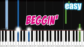 Maneskin - Beggin' | EASY Piano Tutorial