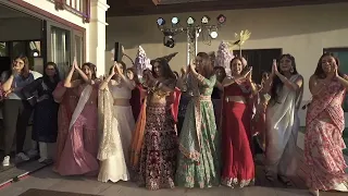Sajanji Ghar Aaye Flashmob for Jija Sajan, Dance choreographed by Monica for Nisha & Sajan's Wedding