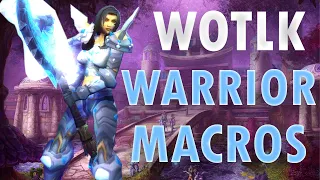 Warrior PVP Macros WOTLK Pre Patch PVP