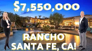 House for $7,550,000 in Rancho Santa Fe, Ca I Living in Rancho Santa Fe I San Diego, California