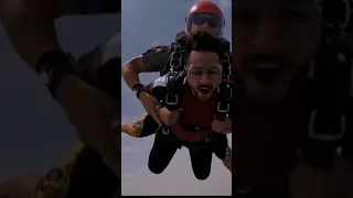 Ducky bhai | iqra | areeb | aroob Sky Dive in Dubai #shorts