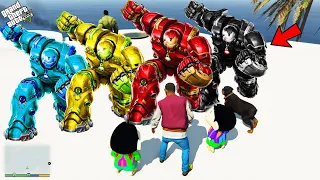 GTA 5 : Franklin First Experience Stealing Every Hulkbuster Suit In Gta 5 ! (GTA 5 Mods)