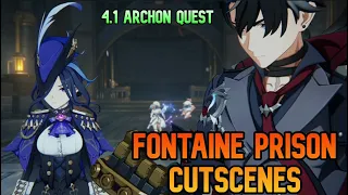 【FULL Cutscene】 Neuvillette, Wriothesley, Clorinde Saves Fontaine ~ Genshin 4.1