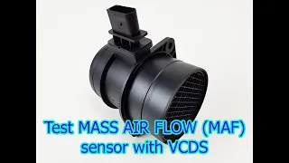 Test MASS AIR FLOW (MAF) sensor with VCDS