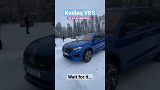 Skoda Kodiaq VRS acceleration on ice ! #skoda #skodavrs #kodiaq #acceleration #ice