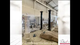 Columnas de mármol en negro marquina