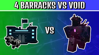 4 Barracks VS Void | Roblox Tower Battles