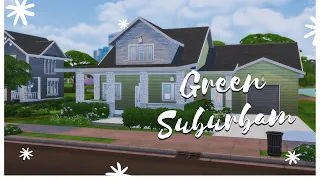 Green Family Suburban | Sims 4 Speedbuild | NO CC