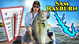 RECORD HIGH Temperatures make the GIANTS Bite!! (Sam Rayburn Bass Fishing)