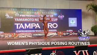 Posing Routines Women's Physique | IFBB Pro. League Tampa Pro 2019