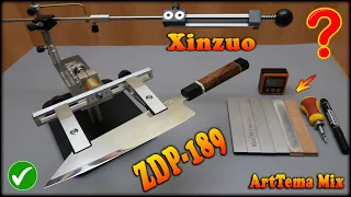 Fantastic result of sharpening a Xinzuo knife ZDP189 steel on the best knife sharpening system Kosim