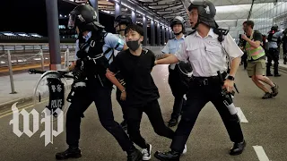 A chaotic day in Hong Kong ends with specter of more violence to come