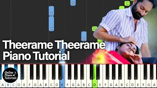 Theerame Piano Tutorial Notes & MIDI | Malik | Malayalam Song