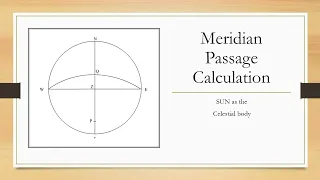 How to calculate the ship's latitude using sun's meridian altitude (meridian passage question)?