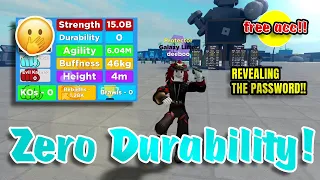 Noob to Pro #6: Unbelievable! My durability dropped to zero! | Muscle Legends Roblox