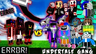 Team ERROR Sans and VIRUS Sans VS CARTOON CAT and ALL UNDERTALE CHARACTERS!