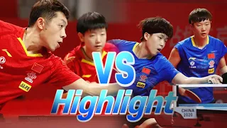 Xu Xin/Sun Yingsha vs Wang Chuqin /Wang Manyu | FINAL | 2020 Chinese  warm up matches for Olympics