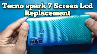 Tecno spark 7 screen Lcd Replacement #phonefixing